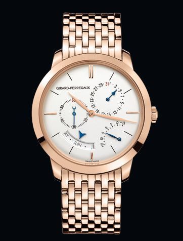 Remontoir à montres pour montre Girard-Perregaux 1966 1966 Annual Calendar Equation of Time Rose Or Bracelet