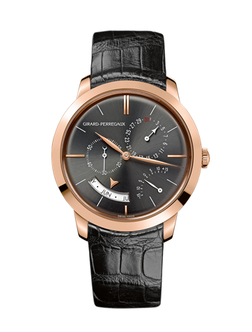 Remontoir à montres pour montre Girard-Perregaux 1966 1966 Annual Calendar Equation of Time Rose Or Gris