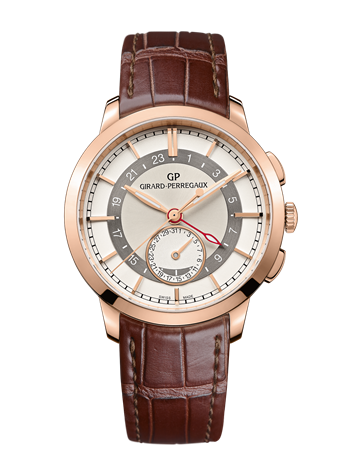 Remontoir à montres pour montre Girard-Perregaux 1966 1966 Dual Time Rose Or Argent