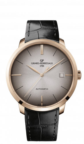Remontoir à montres pour montre Girard-Perregaux 1966 44 Stainless Rose Or Alligator Strap