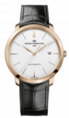 Remontoir à montres pour montre Girard-Perregaux 1966 1966 40 Rose Or Noire Alligator Strap