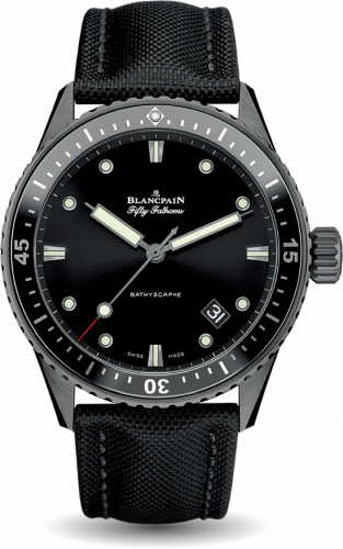 Uhrenbeweger für Uhr Blancpain Fifty Fathoms Fifty Fathoms Bathyscaphe Ceramic / Black / Canvas
