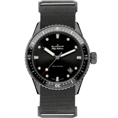 Uhrenbeweger für Uhr Blancpain Fifty Fathoms Fifty Fathoms Bathyscaphe Ceramic / Black / NATO
