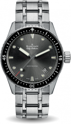 Uhrenbeweger für Uhr Blancpain Fifty Fathoms Fifty Fathoms Bathyscaphe Stainless Steel / Grey / Bracelet