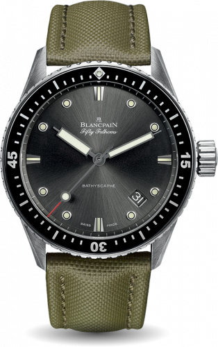 Uhrenbeweger für Uhr Blancpain Fifty Fathoms Fifty Fathoms Bathyscaphe Stainless Steel / Grey / Sand Canvas