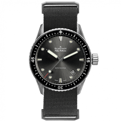 Uhrenbeweger für Uhr Blancpain Fifty Fathoms Fifty Fathoms Bathyscaphe Stainless Steel / Grey / Grey Nato