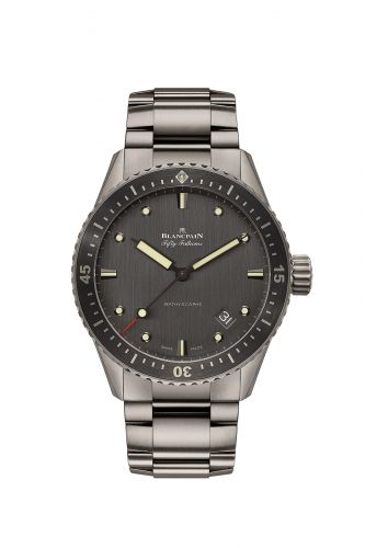 Watch Winder for watch Blancpain Fifty Fathoms Fifty Fathoms Bathyscaphe Titanium / Grey / Bracelet