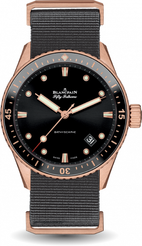 Uhrenbeweger für Uhr Blancpain Fifty Fathoms Fifty Fathoms Bathyscaphe Sedna Gold / Black / Grey Nato