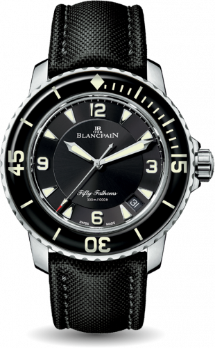 Watch Winder for watch Blancpain Fifty Fathoms Fifty Fathoms Automatique Stainless Steel / Black / Black Canvas