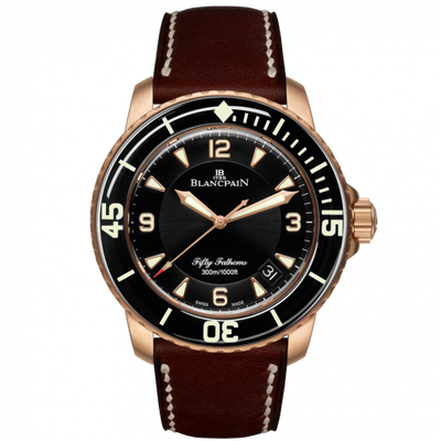 Watch Winder for watch Blancpain Fifty Fathoms Fifty Fathoms Automatique Red Gold / Black / Brown Barennia