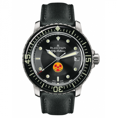 Watch Winder for watch Blancpain Fifty Fathoms Fifty Fathoms Tribute to Fifty Fathoms / Stainless Steel / Black / Black Canvas