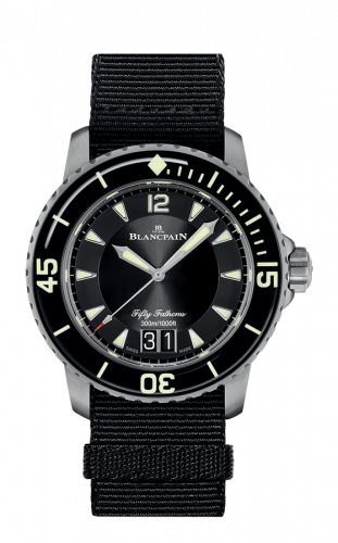 Uhrenbeweger für Uhr Blancpain Fifty Fathoms Fifty Fathoms Automatique Grande Date Titanium / Black / Black NATO