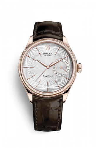Remontoir à montres pour montre Rolex Cellini Cellini Date Everose / Argent / Alligator