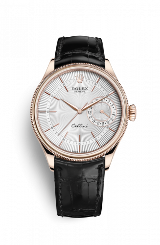 Remontoir à montres pour montre Rolex Cellini Cellini Date Everose / Argent / Alligator