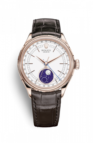 Remontoir à montres pour montre Rolex Cellini Cellini Moonphase Everose / Blanc / Alligator