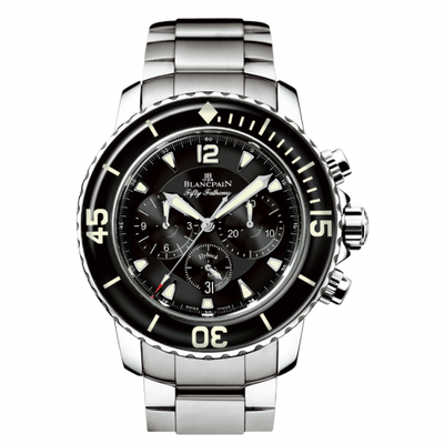 Watch Winder for watch Blancpain Fifty Fathoms Fifty Fathoms Chronographe Flyback Stainless / Black / Bracelet