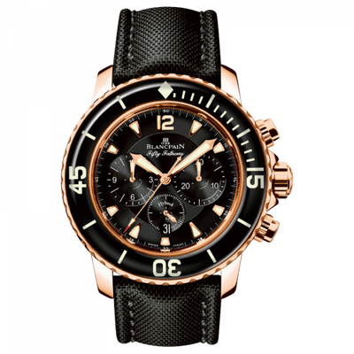 Uhrenbeweger für Uhr Blancpain Fifty Fathoms Fifty Fathoms Chronographe Flyback Red Gold / Black / Black Canvas