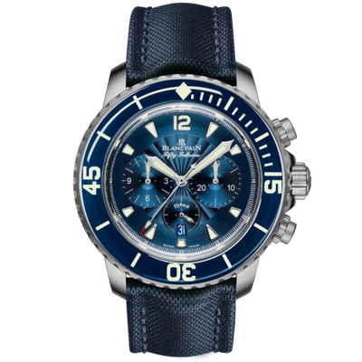 Uhrenbeweger für Uhr Blancpain Fifty Fathoms Fifty Fathoms Chronographe Flyback Stainless / Blue / Blue Canvas