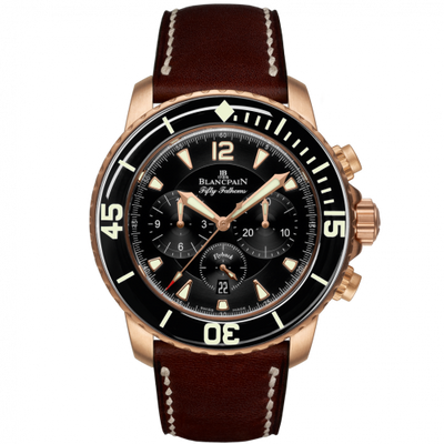 Uhrenbeweger für Uhr Blancpain Fifty Fathoms Fifty Fathoms Flyback Chronograph Red Gold / Black / Brown Barennia