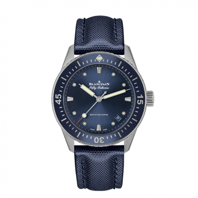 Uhrenbeweger für Uhr Blancpain Fifty Fathoms Fifty Fathoms Bathyscaphe Stainless Steel / Blue / Blue Canvas