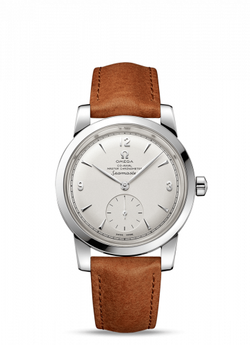 Watch Winder for watch Omega Museum Collection Seamaster 1948 Small Seconds Stainless Steel / Silver / Leather