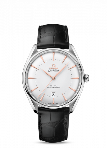 Watch Winder for watch Omega Seamaster Seamaster Master Co-Axial 39.5 Edizione Venezia Stainless Steel / Silver / Alligator