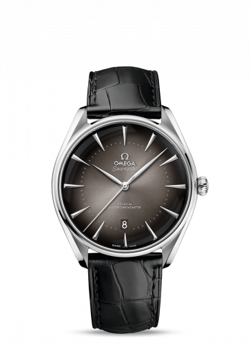 Watch Winder for watch Omega Seamaster Seamaster Master Co-Axial 39.5 Paris Edition Stainless Steel / Grey / Alligator