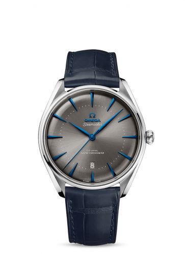 Watch Winder for watch Omega Seamaster Seamaster Master Co-Axial 39.5 UAE Edition Stainless Steel / Grey / Alligator