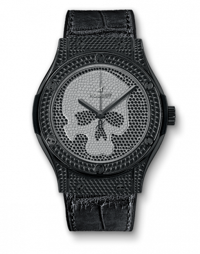 Remontoir à montres pour montre Hublot Classic Fusion Classic Fusion 45 Skull Noire Full Pavé