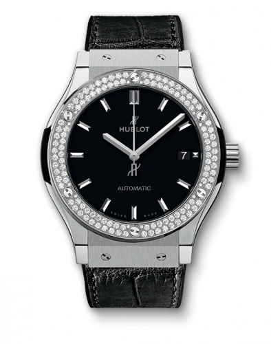 Remontoir à montres pour montre Hublot Classic Fusion Classic Fusion 45 Titanium Diamonds / Noire