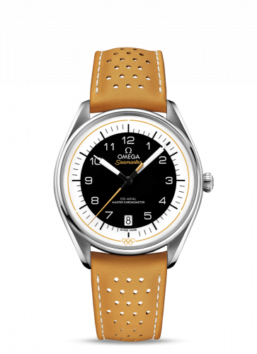 Watch Winder for watch Omega Seamaster Seamaster Master Co-Axial 39.5 Olympic Timekeeper Stainless Steel / Black / Yellow