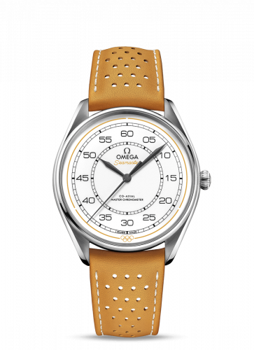 Watch Winder for watch Omega Seamaster Seamaster Master Co-Axial 39.5 Olympic Timekeeper Stainless Steel / White / Yellow