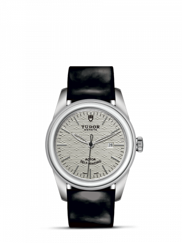 Remontoir à montres pour montre Tudor Glamour Glamour Date 31 Stainless Steel / Jacquard Argent / Strap