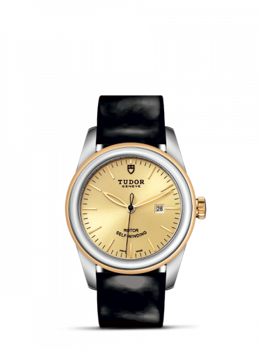 Remontoir à montres pour montre Tudor Glamour Glamour Date 31 Stainless Steel / Yellow Or / Champagne / Strap