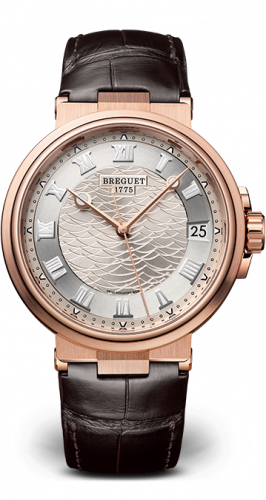 Uhrenbeweger für Uhr Breguet Marine Marine 5517 Rose Gold / Silver / Alligator