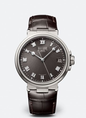 Watch Winder for watch Breguet Marine Marine 5517 Titanium / Slate Grey / Alligator