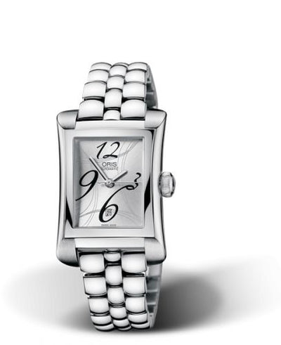 Watch Winder for watch Oris Rectangular Rectangular Date 25.9 Stainless Steel / Silver / Bracelet