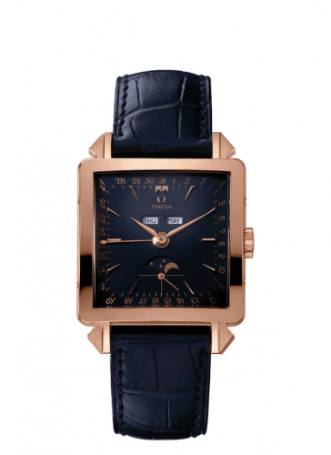 Watch Winder for watch Omega Museum Collection Musem Collection N° 2 “Cosmic" 1951 Red Gold / Blue