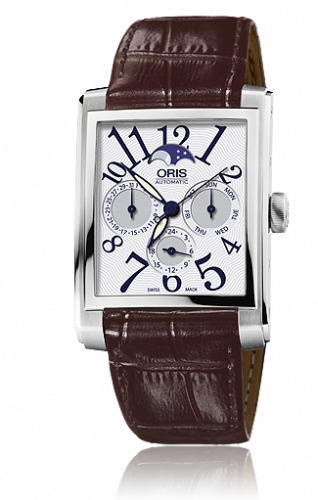 Watch Winder for watch Oris Rectangular Rectangular Complication Stainless Steel / Silver - Arabic