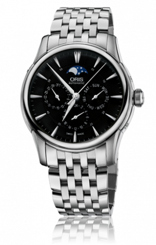 Watch Winder for watch Oris Artelier Artelier Complication 40.5 Stainless Steel / Black / Bracelet