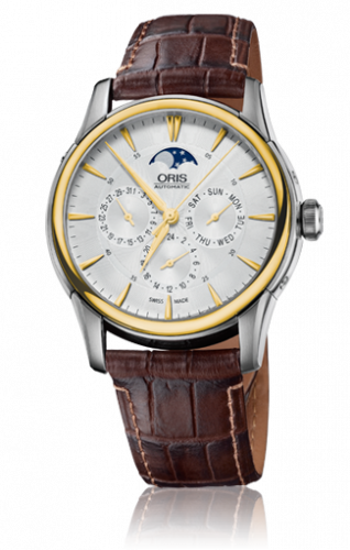 Watch Winder for watch Oris Artelier Artelier Complication 40.5 Stainless Steel - Yellow Gold / Silver