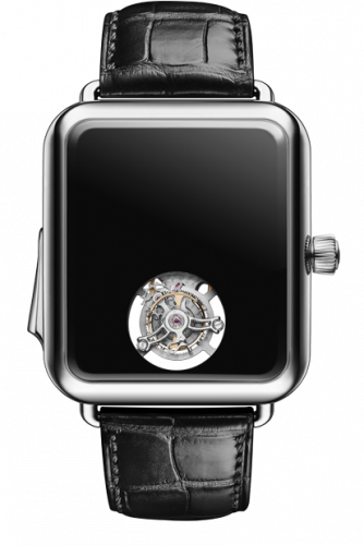 Remontoir à montres pour montre H. Moser & Cie Henry Swiss Alp Watch Minute Repeater Tourbillon Platinum / Concept Noire