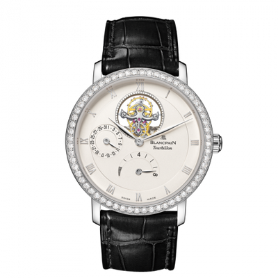 Watch Winder for watch Blancpain Villeret Villeret Tourbillon 8 Jours White Gold / Opaline / Diamond