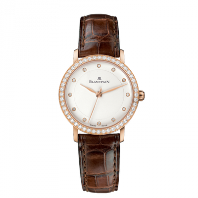 Watch Winder for watch Blancpain Villeret Villeret Ultraplate Automatique Ladies Red Gold / Opaline / Diamond