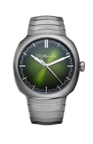 Remontoir à montres pour montre H. Moser & Cie Streamliner Streamliner Centre Seconds Stainless Steel / Verte