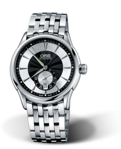 Watch Winder for watch Oris Artelier Artelier Small Second Date 40 Stainless Steel / Black - Silver / Bracelet