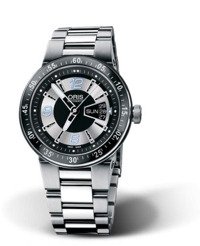 Watch Winder for watch Oris Williams WilliamsF1 Team Day Date 42 Stainless Steel / Silver / Bracelet