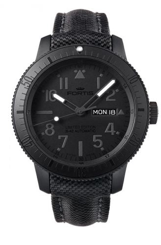 Remontoir à montres pour montre Fortis Cosmonautis Official Cosmonauts Day-Date Pitch Noire