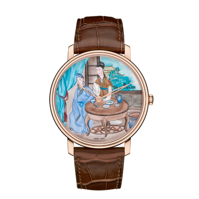 Watch Winder for watch Blancpain Villeret Villeret Manuelle Piece Unique Grand Feu Men with Lunch