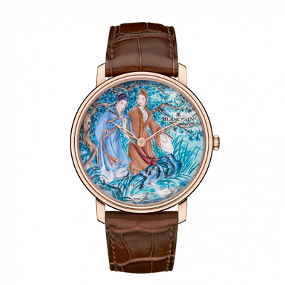 Watch Winder for watch Blancpain Villeret Villeret Manuelle Piece Unique Grand Feu Men with Swan